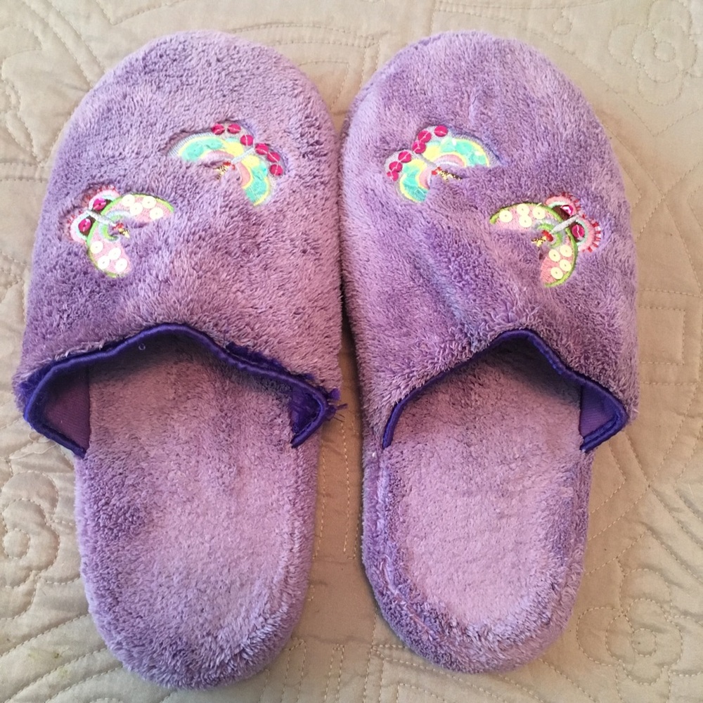 Purple Butterfly Slippers